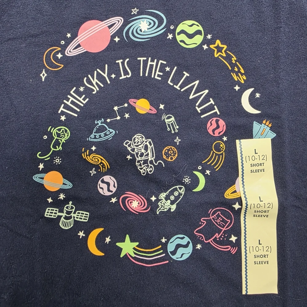 NWT Kids Cat & Jack Short Sleeve Tee‎ Size 10/12 (L)